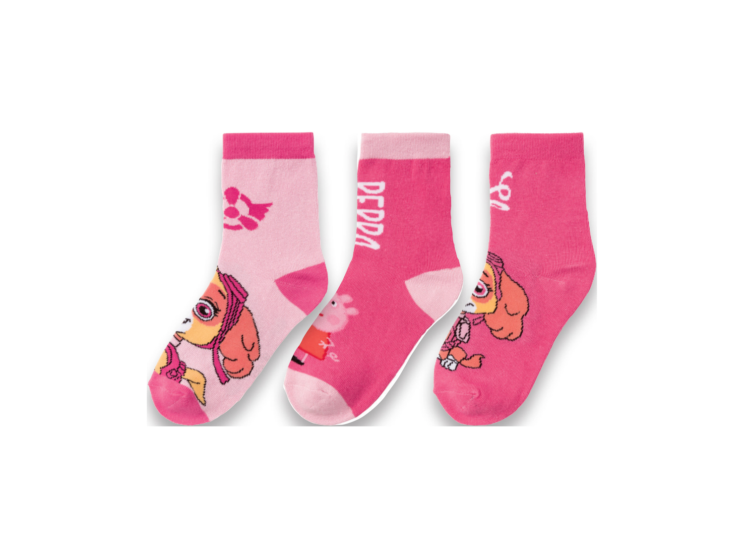 Calze da bambina Frozen, Paw Patrol, Peppa Pig , prezzo 2.49 €
3 paia - Misure: ...