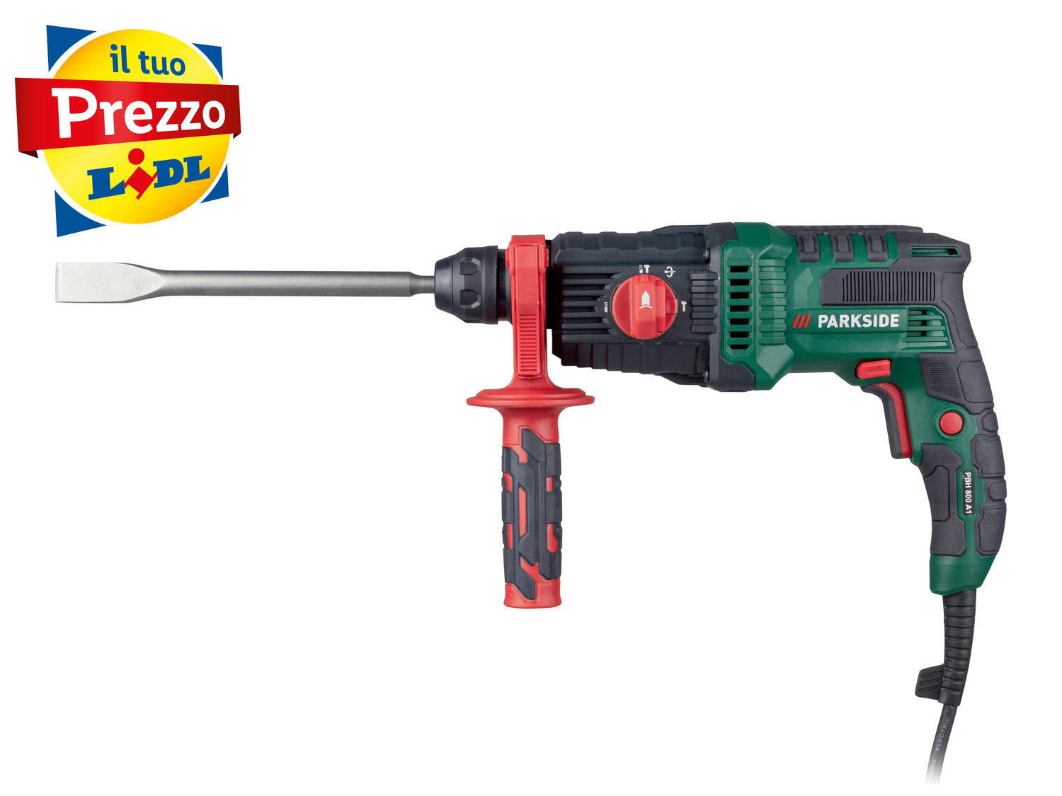 Trapano a percussione scalpellatore pneumatico Parkside PBH 800 A1 SDS, prezzo 34.99 ...