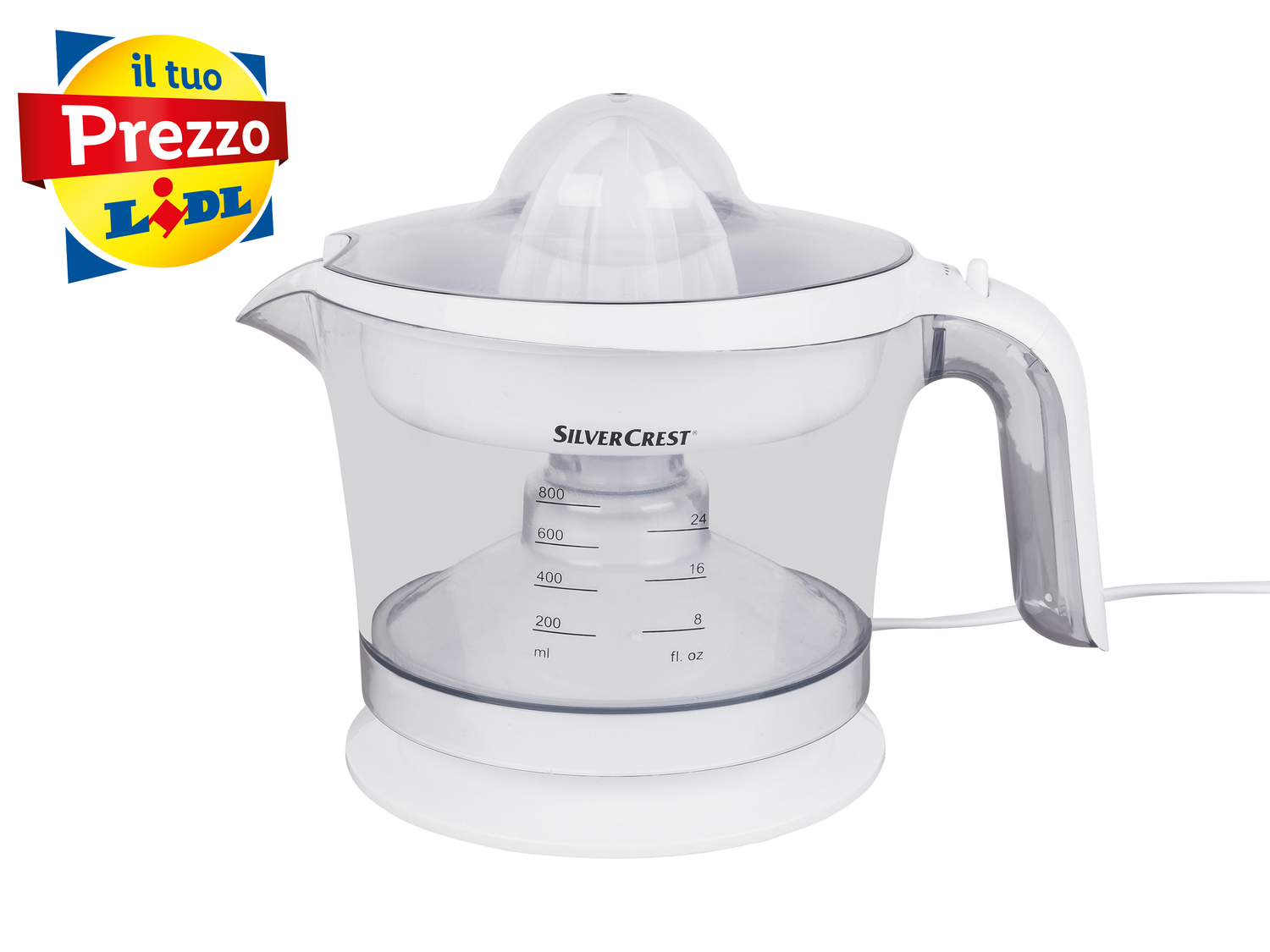 Spremiagrumi elettrico Silvercrest Kitchen Tools, prezzo 7.99 €
- Accensione/spegnimento ...