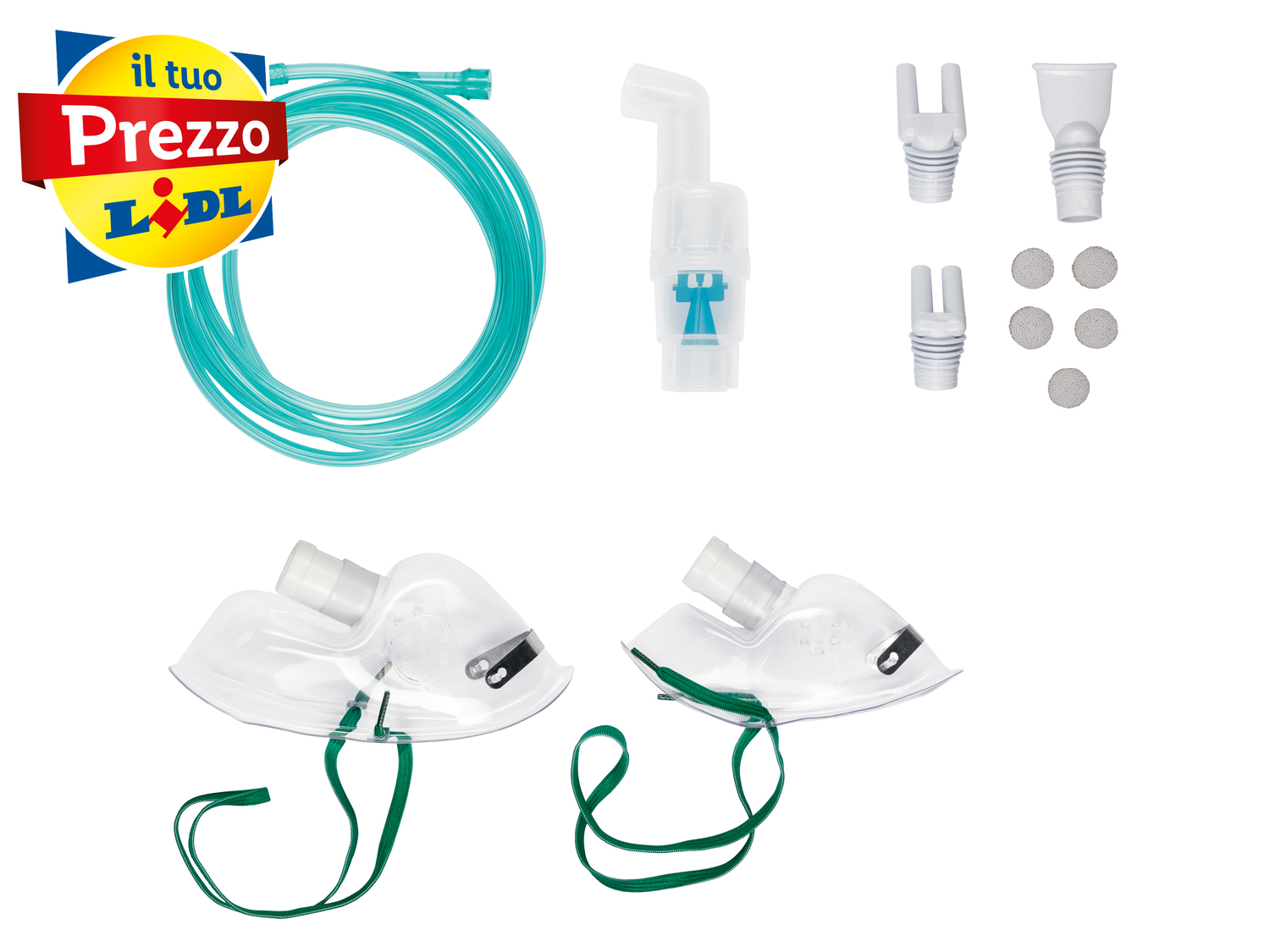 Inalatore Medisana, prezzo 24.99 €
- Tubo flessibile: 2 m
Accessori in dotazione
- ...