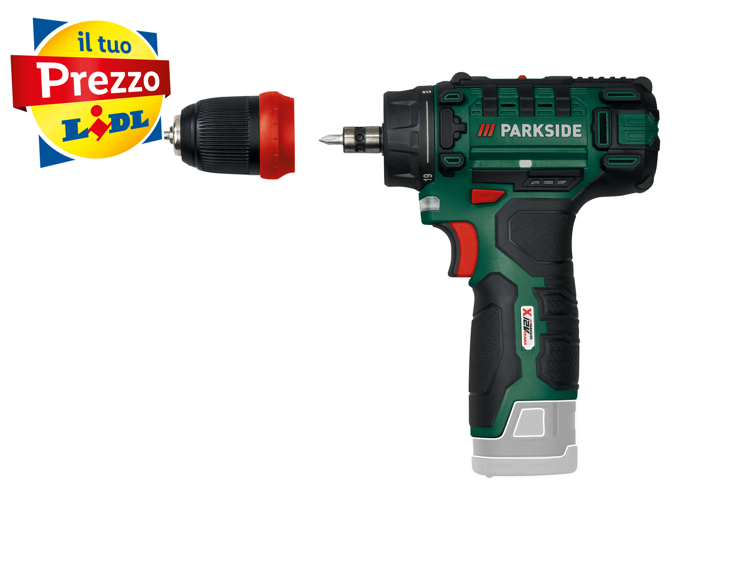 Trapano avvitatore ricaricabile Parkside , X12VTeam, prezzo 19.99 € 
PARKSIDE ...