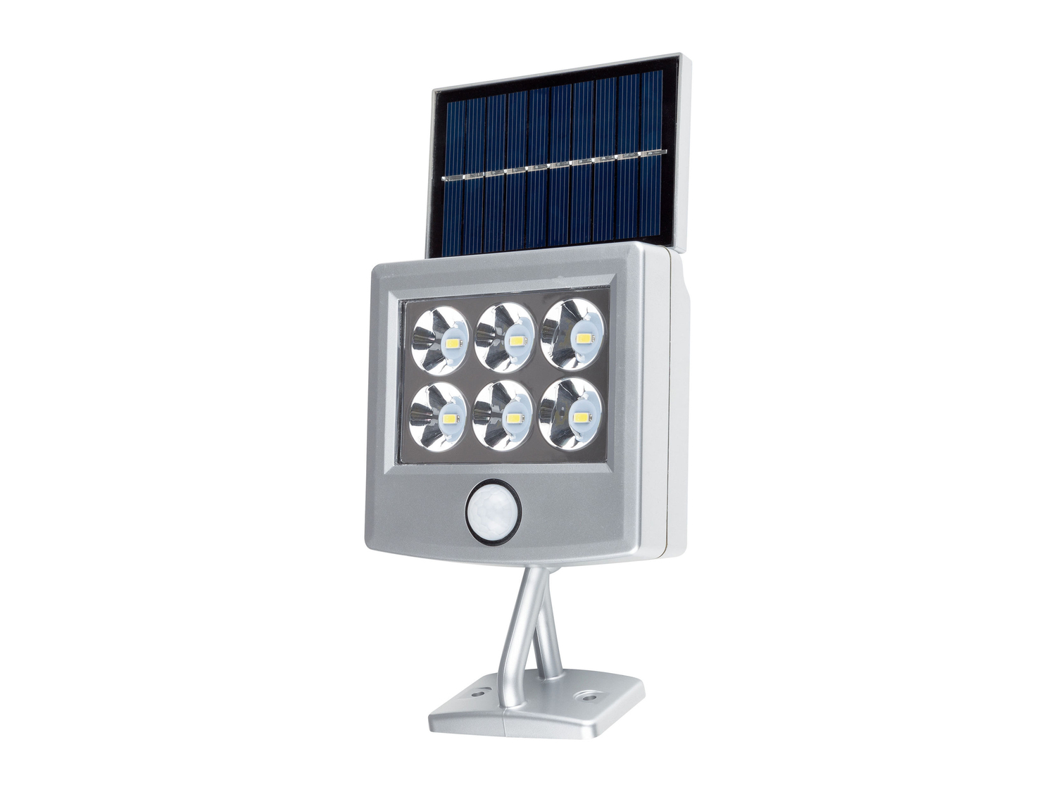 Faro LED ad energia solare, con sensore di movimento Livarno Lux, prezzo 9.99 € ...