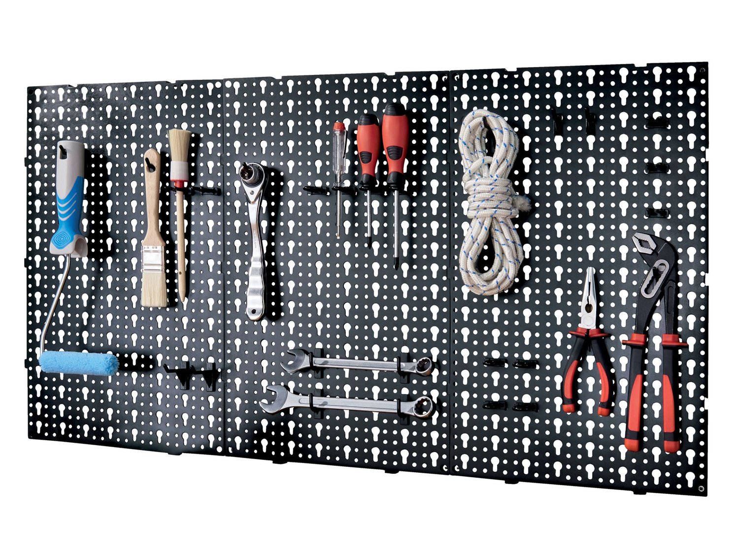 Organizer da parete Parkside, prezzo 6.99 €
- Con supporti, ganci e clip ...