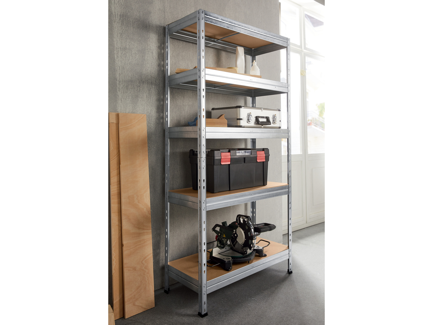 Scaffale in metallo con 5 ripiani Parkside, prezzo 29.99 €
- Montabile ...