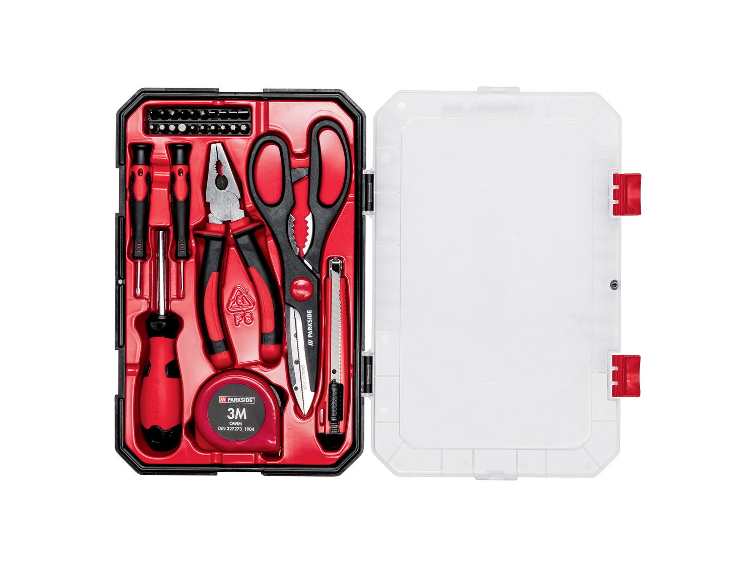 Set utensili Parkside, prezzo 7.99 €
26 o 27 pezzi
Caratteristiche
- ...