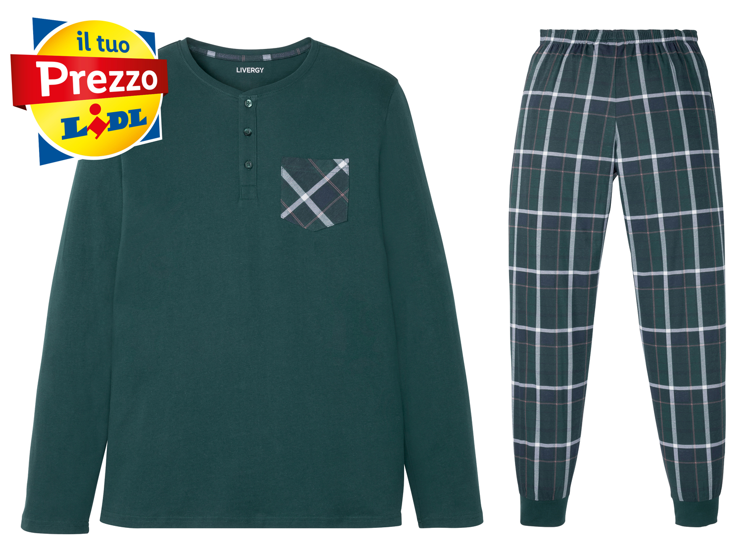 Pigiama da uomo Livergy, prezzo 8.99 €
Misure: S-XL
Taglie disponibili
Caratteristiche
- ...