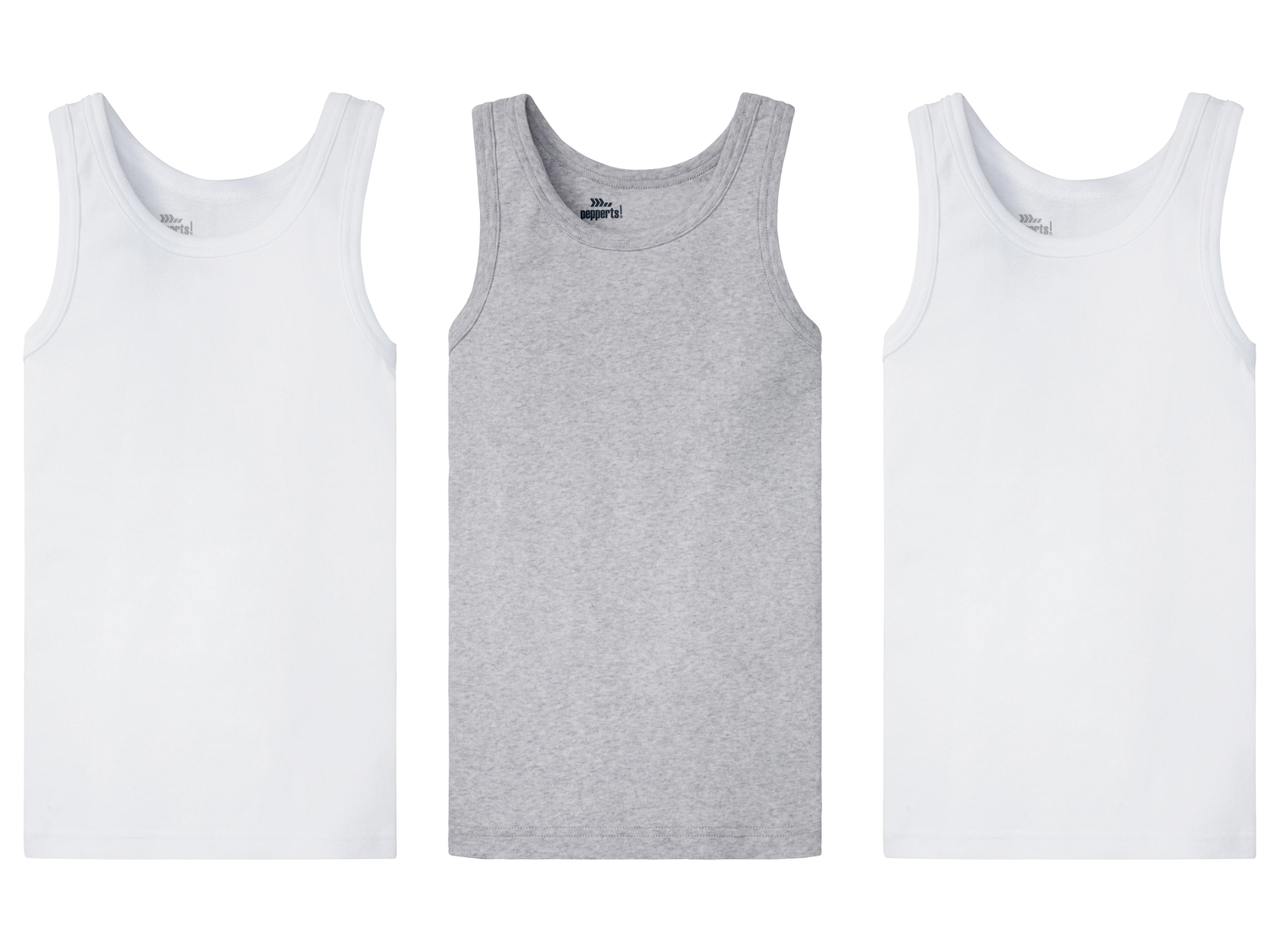 Canotta da bambino Pepperts, prezzo 5.99 €
3 pezzi - Misure: 6-14 anni ...