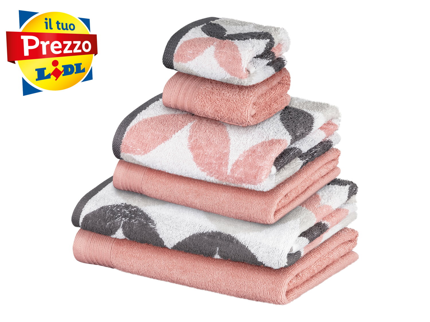 Set asciugamani Miomare, prezzo 8.99 &#8364; 
6 pezzi 
- Produzione ecosostenibile
- ...