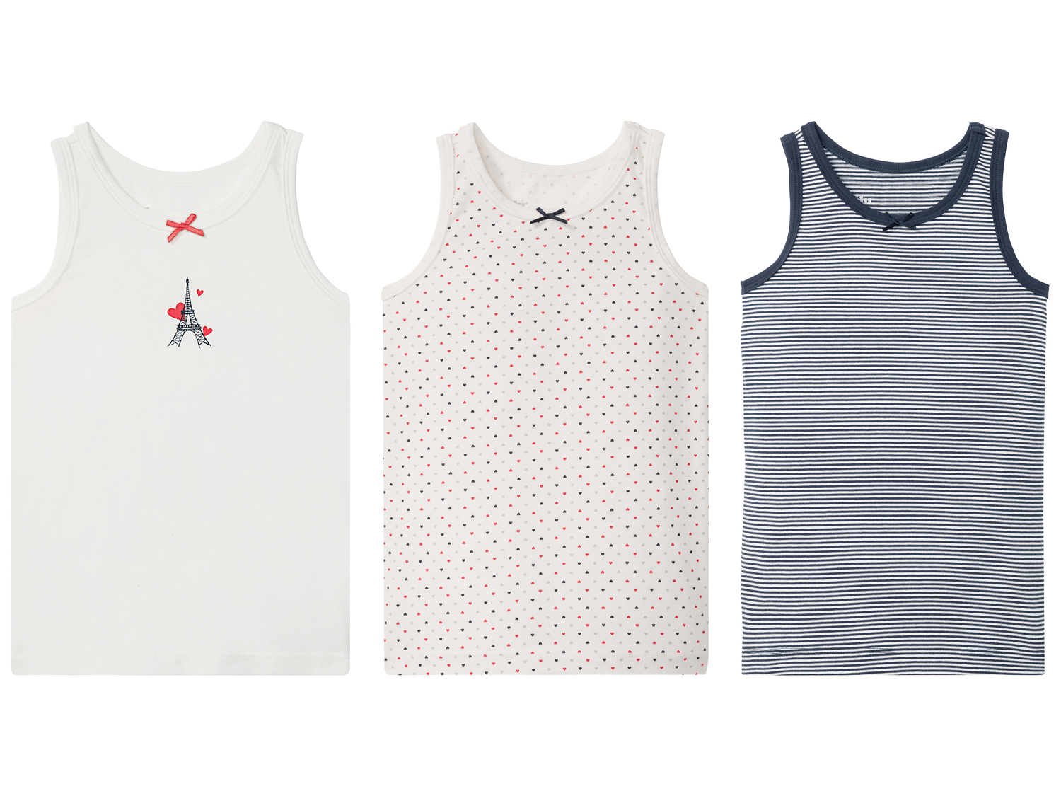 Canotta da bambina Lupilu, prezzo 4.99 &#8364; 
3 pezzi - Misure: 2-6 anni
Taglie ...