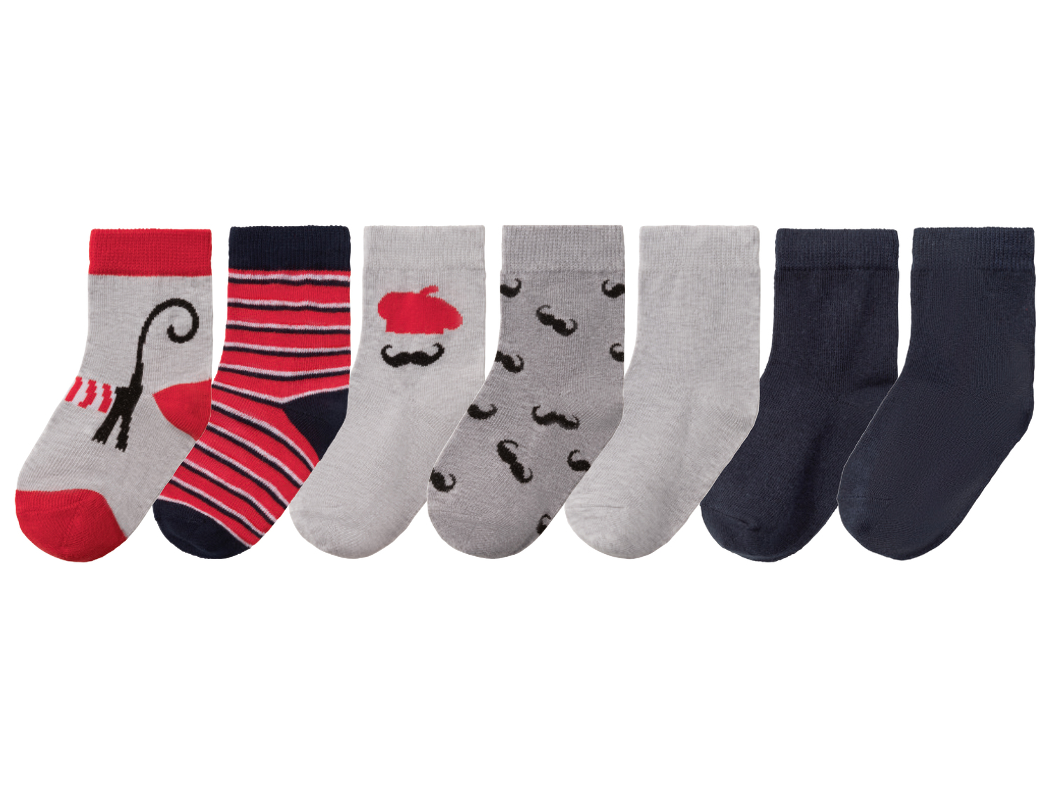 Calze da bambino Lupilu, prezzo 3.99 €
7 paia - Misure: 19-30
Taglie ...