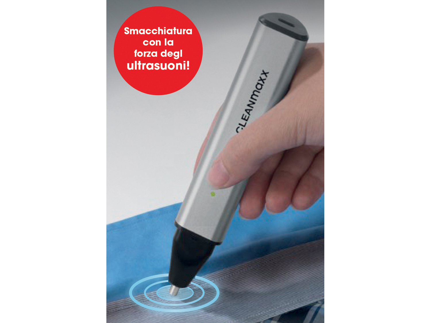 Pennarello smacchiatore a ultrasuoni Cleanmax, prezzo 19.99 €
Smacchiatura con ...