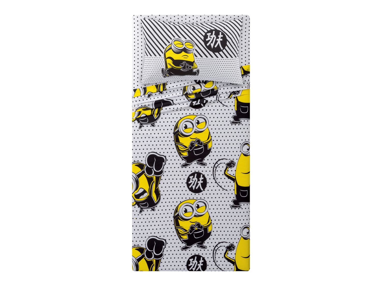 Completo lenzuola singole Minions, prezzo 19.99 €
- Puro cotone
- Federa ...