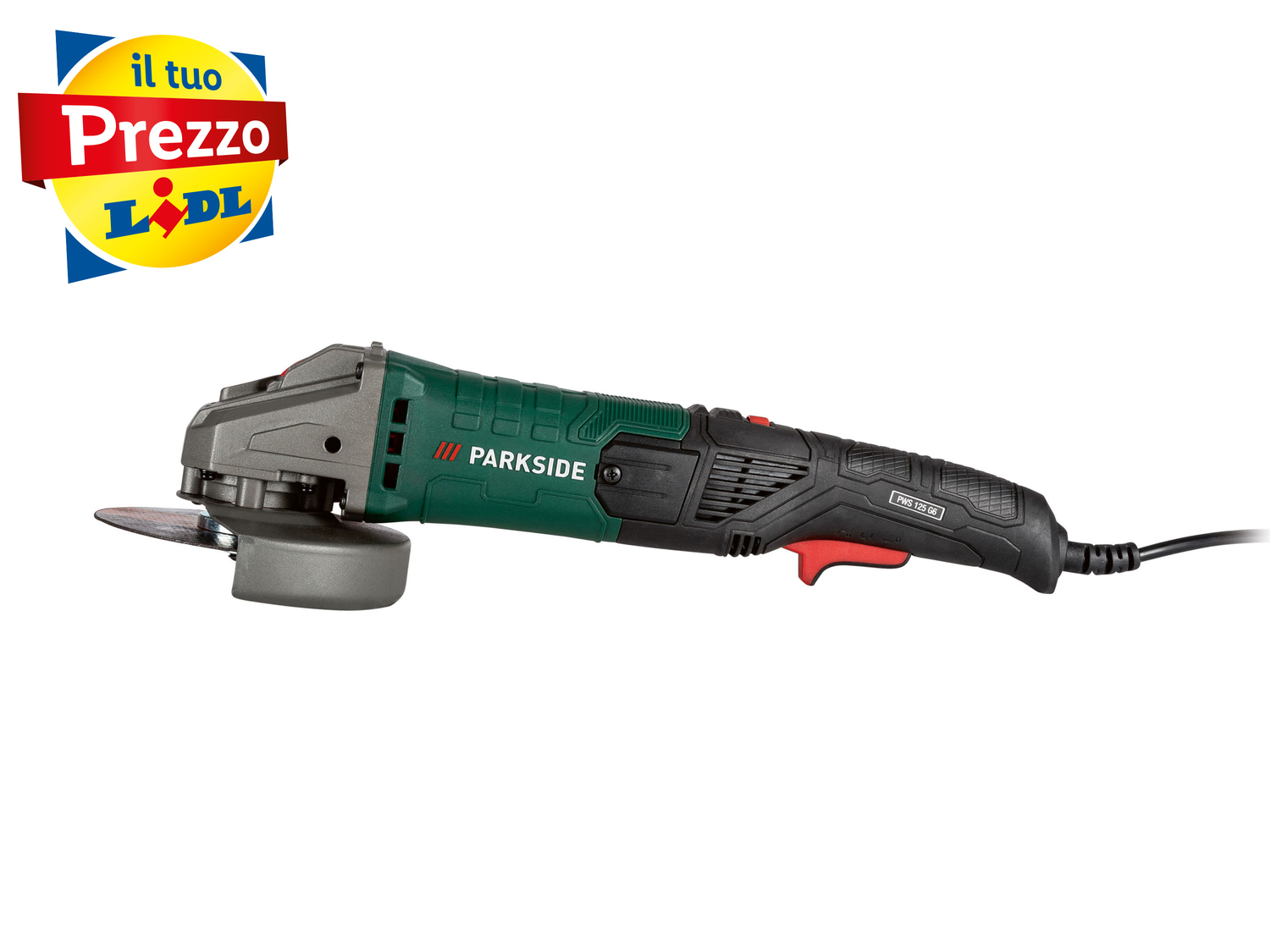 Smerigliatrice angolare Parkside PWS 125 G6, prezzo 24.99 €
- Impugnatura frontale ...