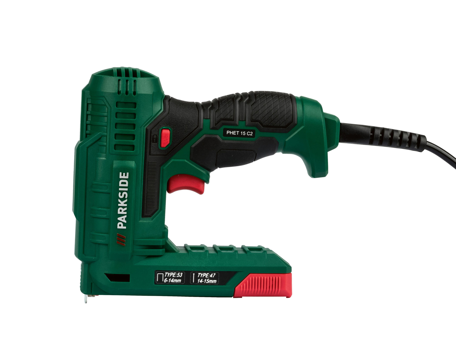 Pistola sparapunti e sparachiodi elettrica Parkside, prezzo 12.99 €
- Con azionamento ...