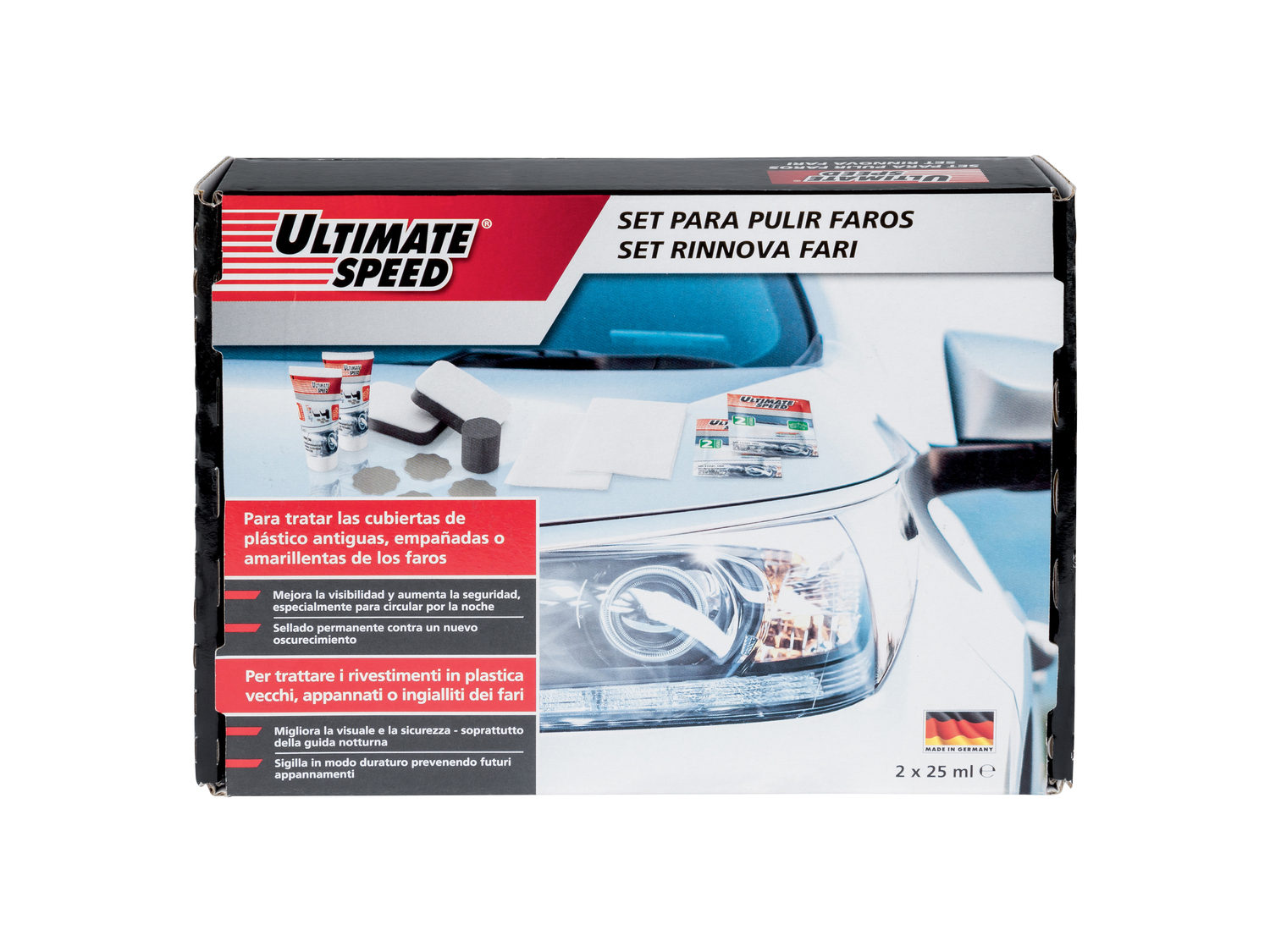 Set rinnova fari Ultimate Speed, prezzo 9.99 €
- Per trattare i rivestimenti ...