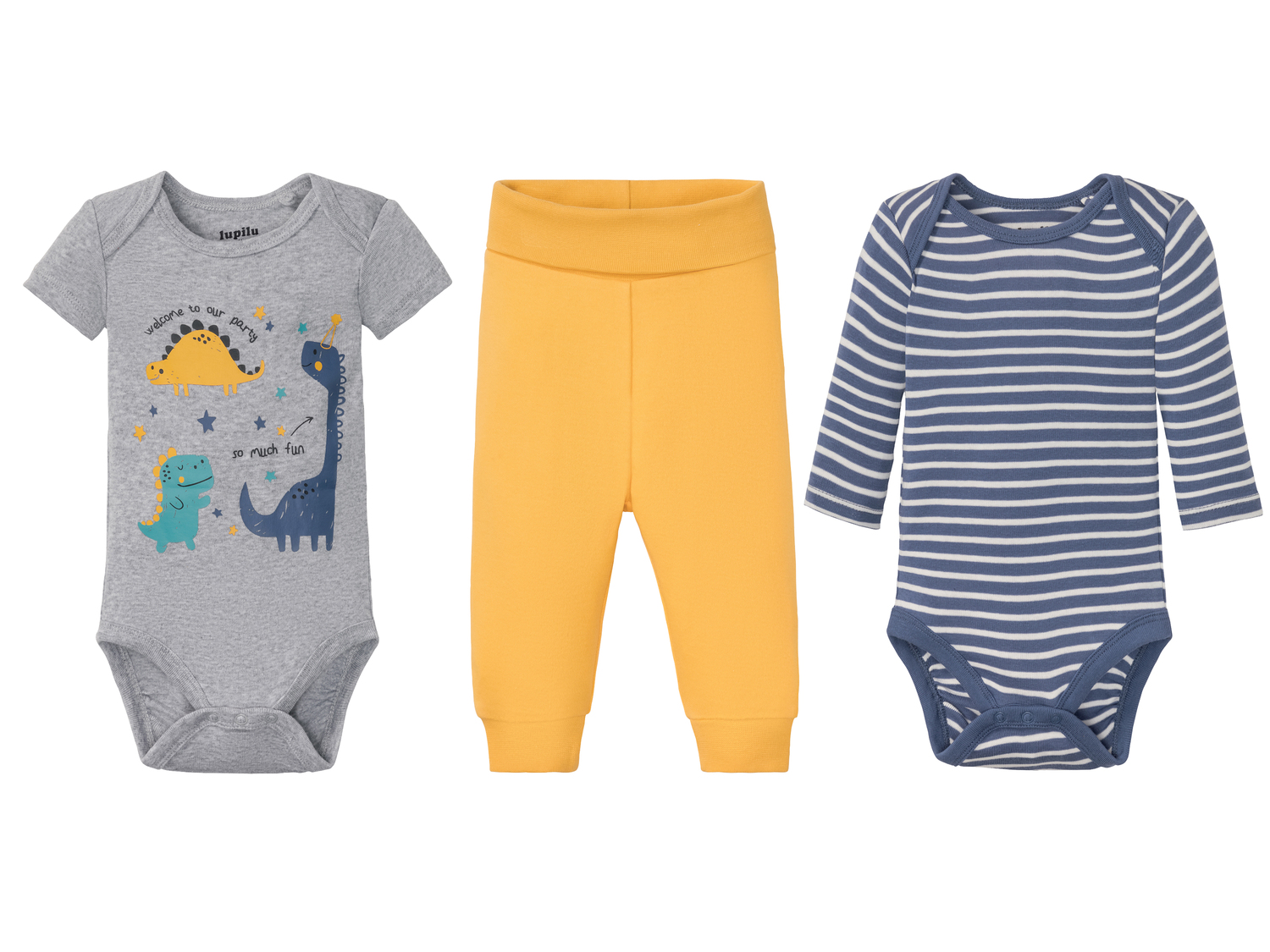 Coordinato per neonato Lupilu Pure Collection, prezzo 7.99 €
3 pezzi ...