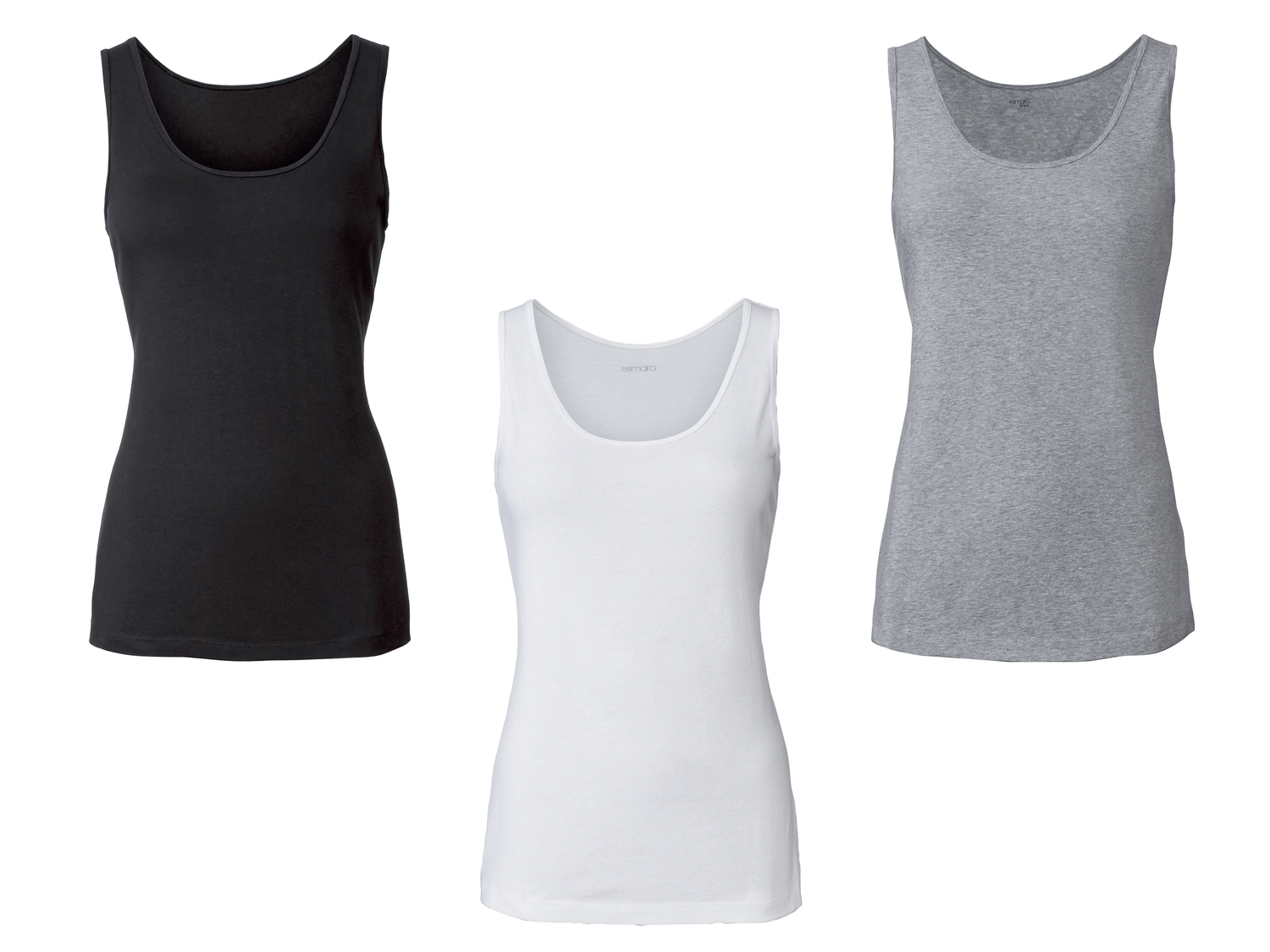 Canotta da donna Esmara Lingerie, prezzo 8.99 &#8364; 
3 pezzi - Misure: S-L
Taglie ...