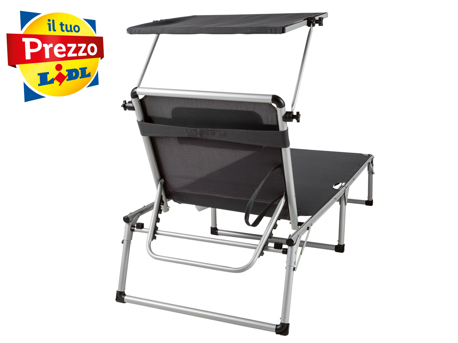 Lettino sdraio da giardino Florabest, prezzo 44.00 €
- Con tettuccio ...