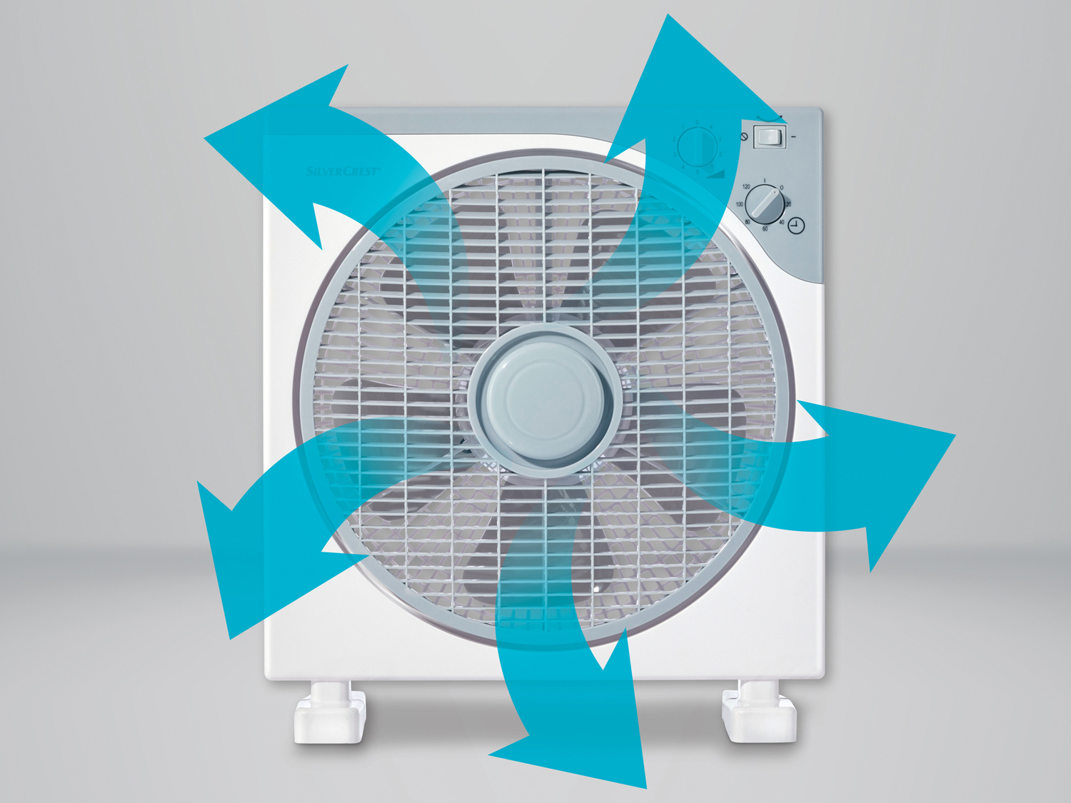 Ventilatore da terra Silvercrest, prezzo 24.99 € 
- 4 livelli di velocità
- ...