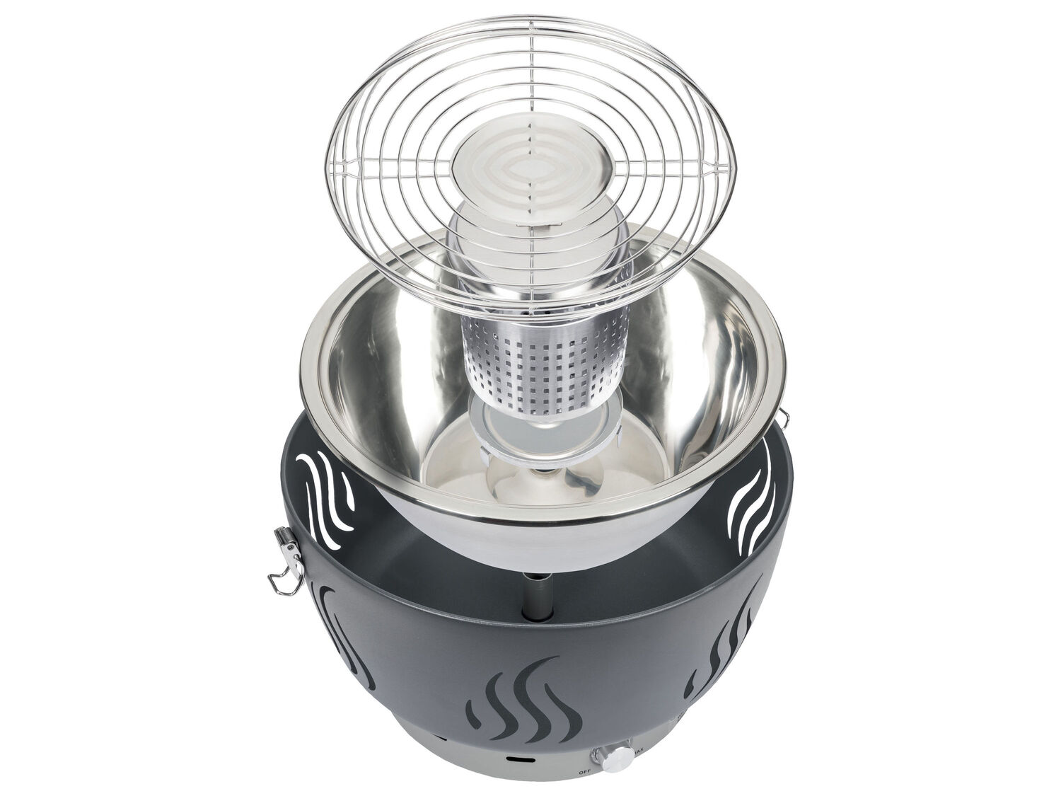 Barbecue ventilato da tavolo Tuv-sud-gs, prezzo 49.00 €
- Intensità di aerazione ...