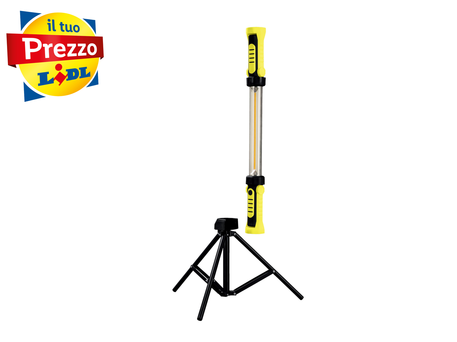 Lampada da lavoro ricaricabile con treppiede Parkside, prezzo 24.99 € 
- 2 moduli ...