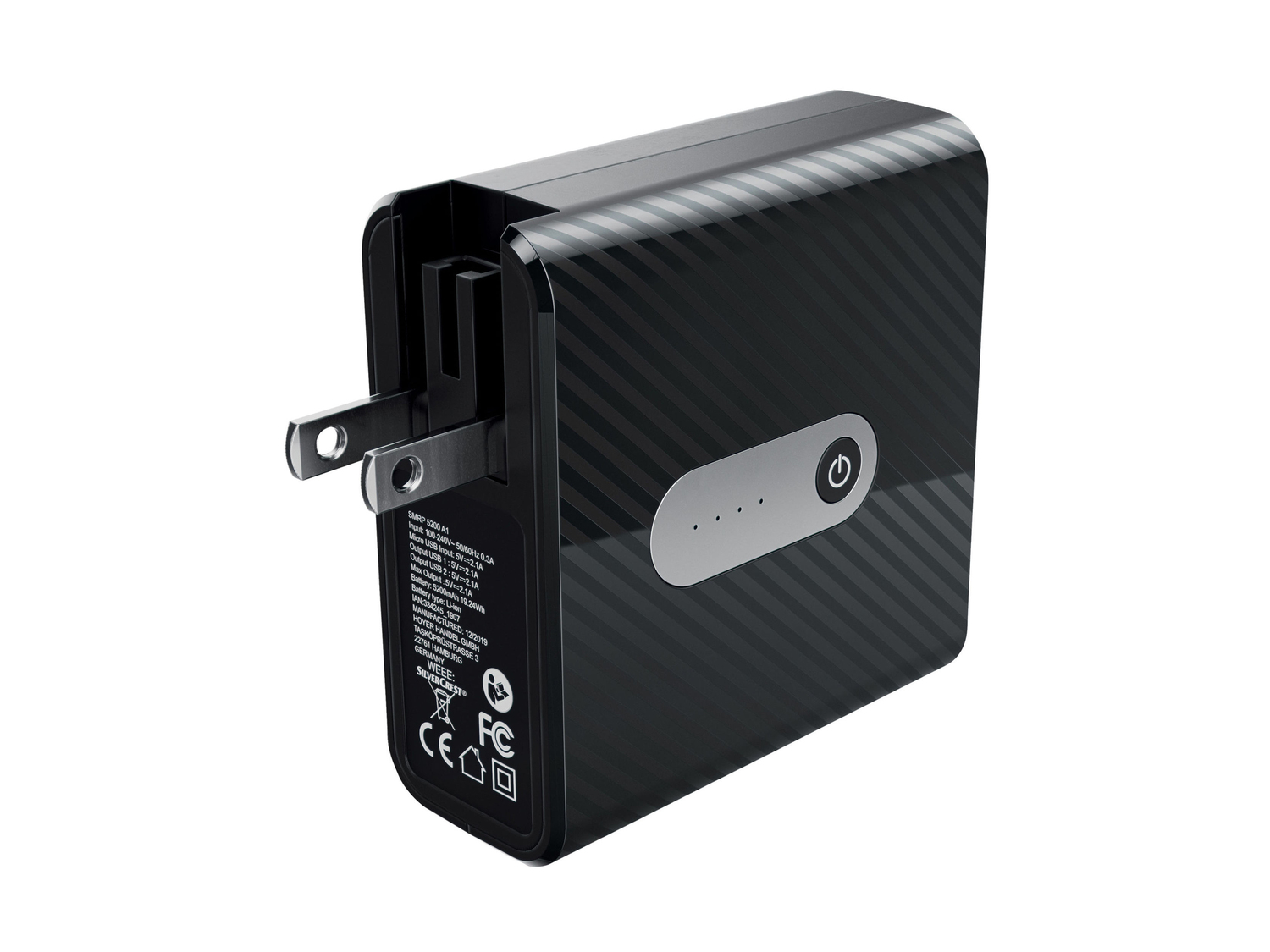 Caricabatterie da viaggio con powerbank Silvercrest, prezzo 12.99 €
5200 mAh ...