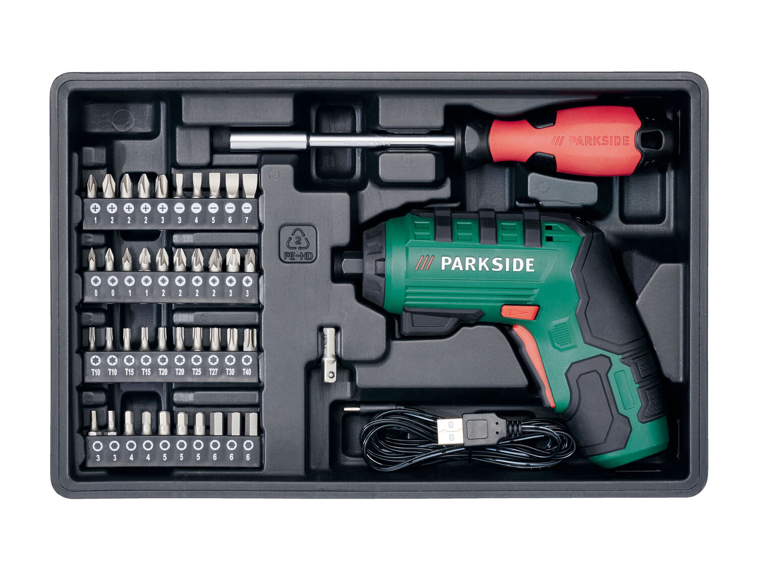 Cassetta degli attrezzi con avvitatore ricaricabile Parkside, prezzo 69.00 € ...