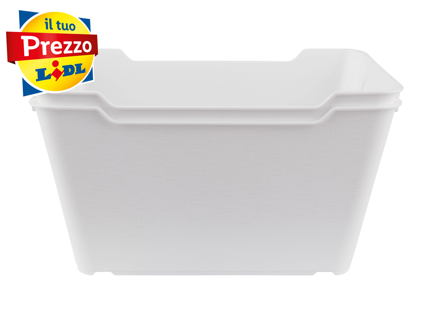 Contenitore impilabile Livarno, prezzo 2.99 €
1, 2 o 3 pezzi
- 12, 6 ...