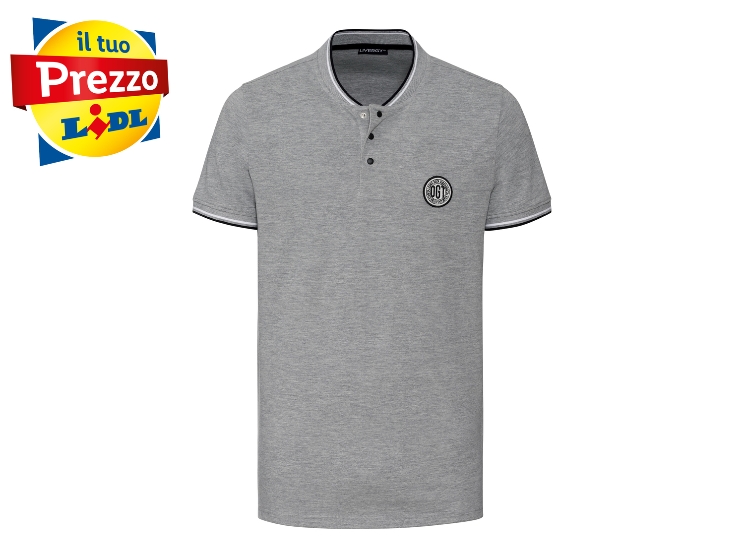 Polo Slim Fit da uomo Livergy, prezzo 6.99 &#8364; 
Misure: S-XL 
- 
Puro cotone
Prodotto ...