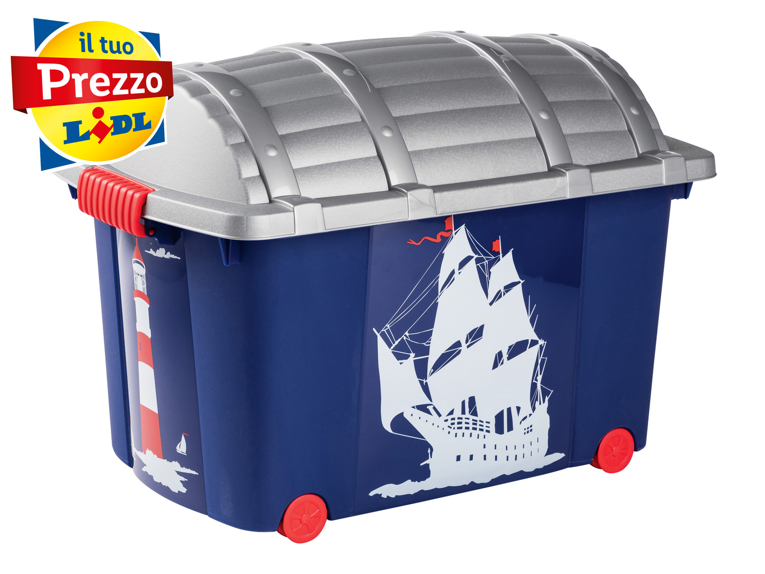 Baule contenitore 45 L , prezzo 7.99 €
- Con 4 rotelle
- Dimensioni: ...