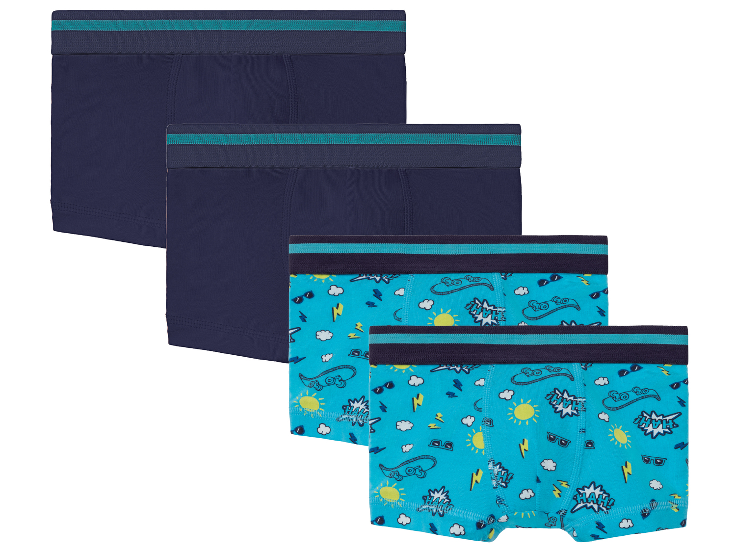 Boxer da bambino, 4 pezzi o slip, 6 pezzi Lupilu, prezzo 5.99 €
Misure: 1-6 ...