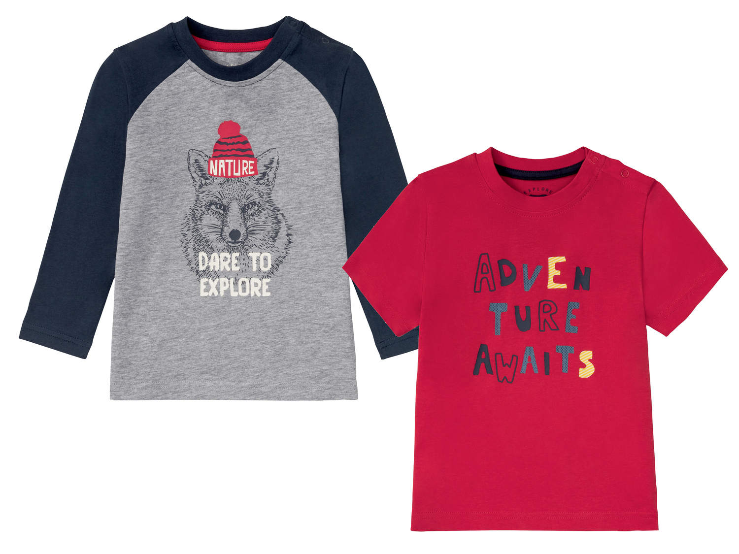 Maglia per bambino Lupilu, prezzo 4.99 €
2 pezzi - Misure: 1-6 anni
Taglie ...
