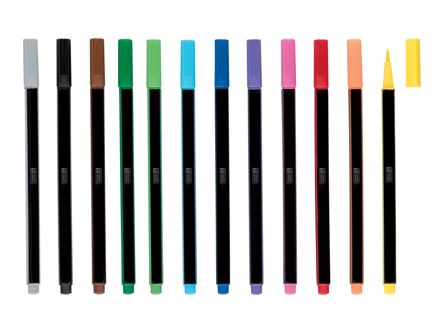 Pennarello a punta fine o con punta a pennello United Office, prezzo 2.99 € ...