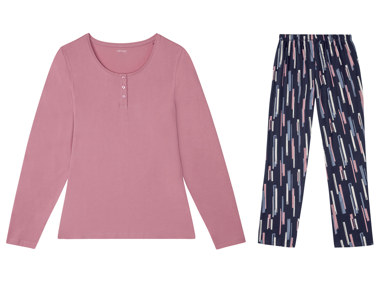 Pigiama da donna Esmara, prezzo 8.99 €
Misure: S-L
- Puro cotone
Prodotto ...