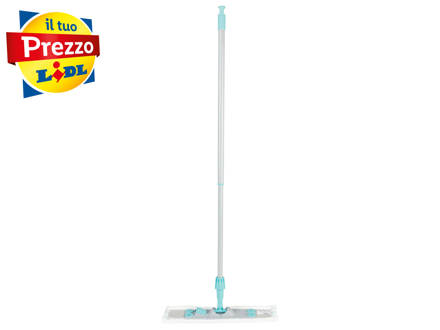 Lavapavimenti con manico telescopico AquaPur, prezzo 8.99 €
- 2 panni ...