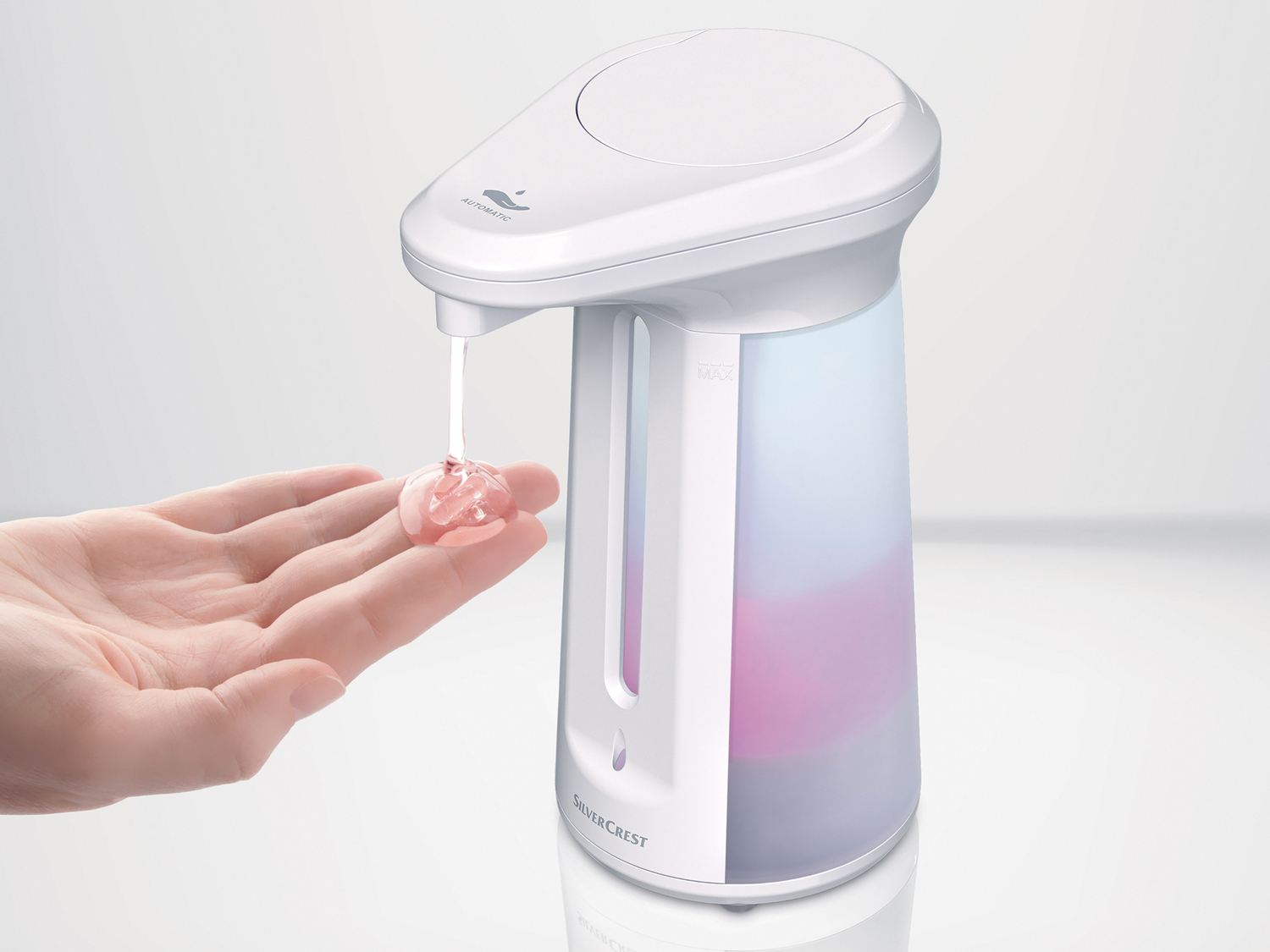 Dispenser di sapone o disinfettante con sensore Silvercrest, prezzo 7.99 € ...