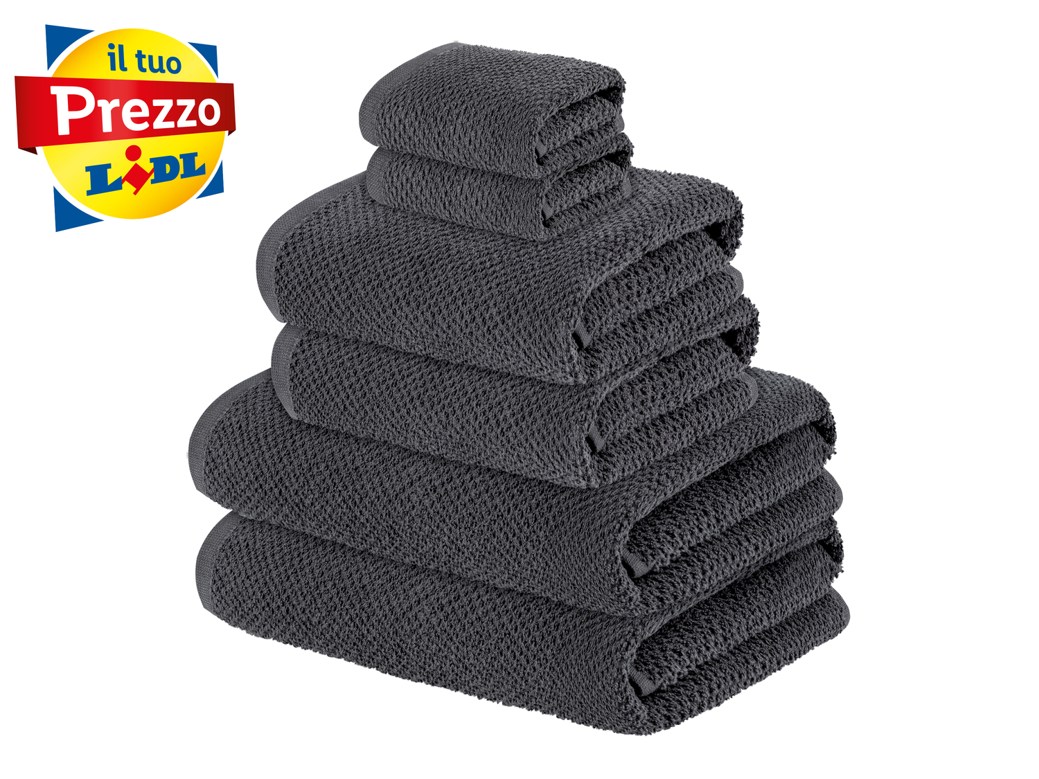 Set asciugamani Livarno, prezzo 8.99 €
6 pezzi
- Puro cotone
- 2 teli ...