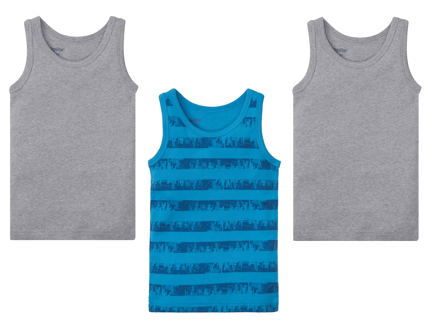 Canotta da bambino Lupilu, prezzo 4.99 €
3 pezzi - Misure: 1-6 anni
Taglie ...