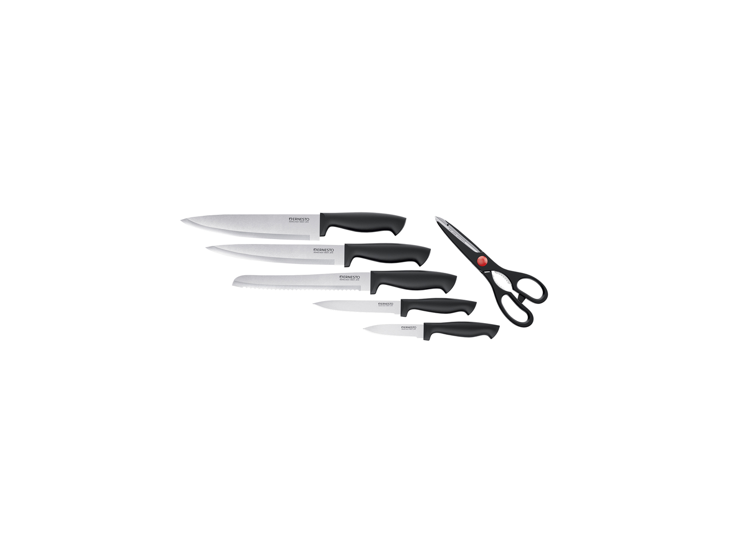 Set ceppo portacoltelli Ernesto, prezzo 7.99 €
7 pezzi
In dotazione
- Blocco
- ...