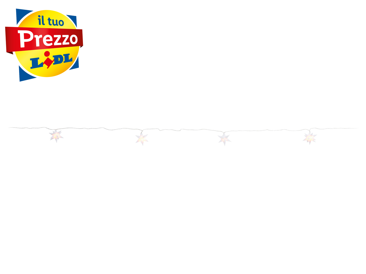 Catena luminosa LED Livarno, prezzo 12.99 €
- Per ambienti interni ed esterni
- ...