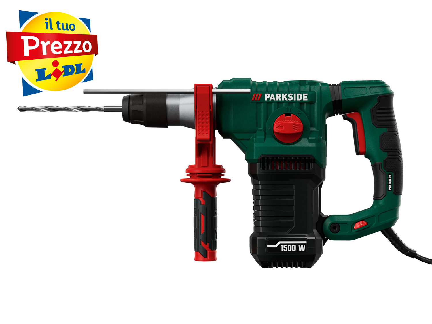 Trapano a percussione scalpellatore Parkside SDS, prezzo 49.00 € 
- Selettore ...
