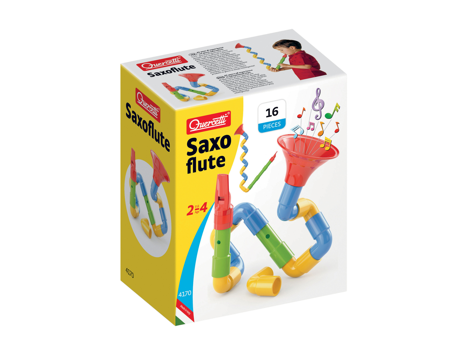 Sassofono gioco Quercetti, prezzo 6.99 €
16 pezzi
- Età: 2-4
Caratteristiche ...