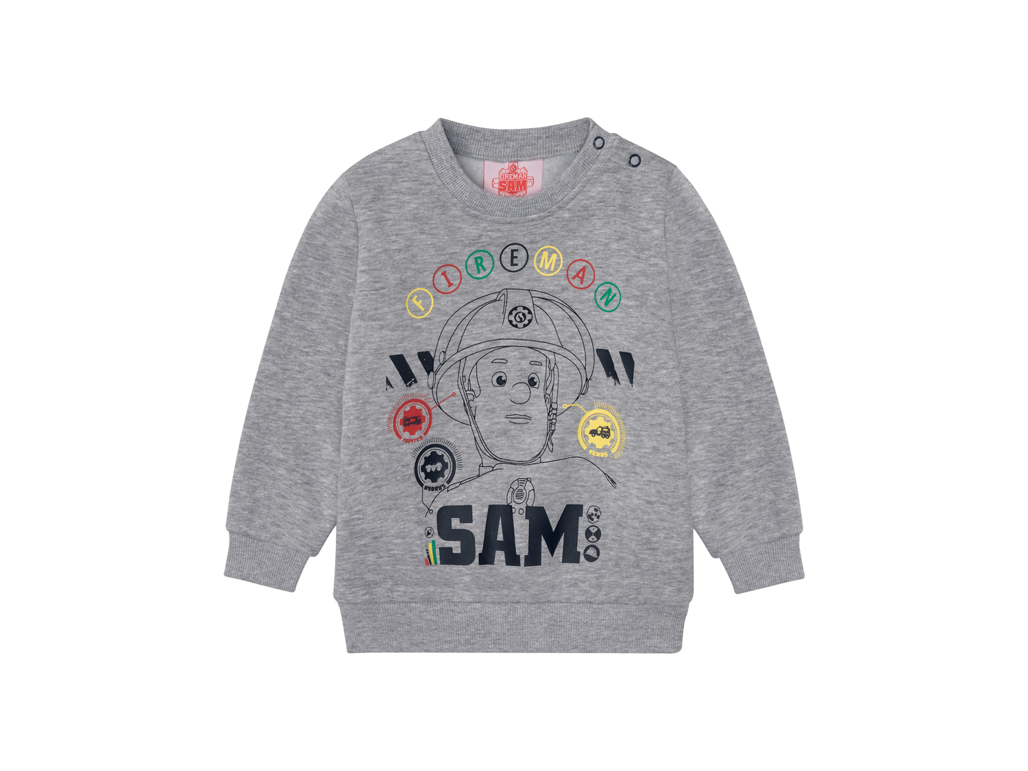 Felpa da bambino Sam il Pompiere, Paw Patrol, Batman Oeko-tex, prezzo 6.99 €
Misure: ...