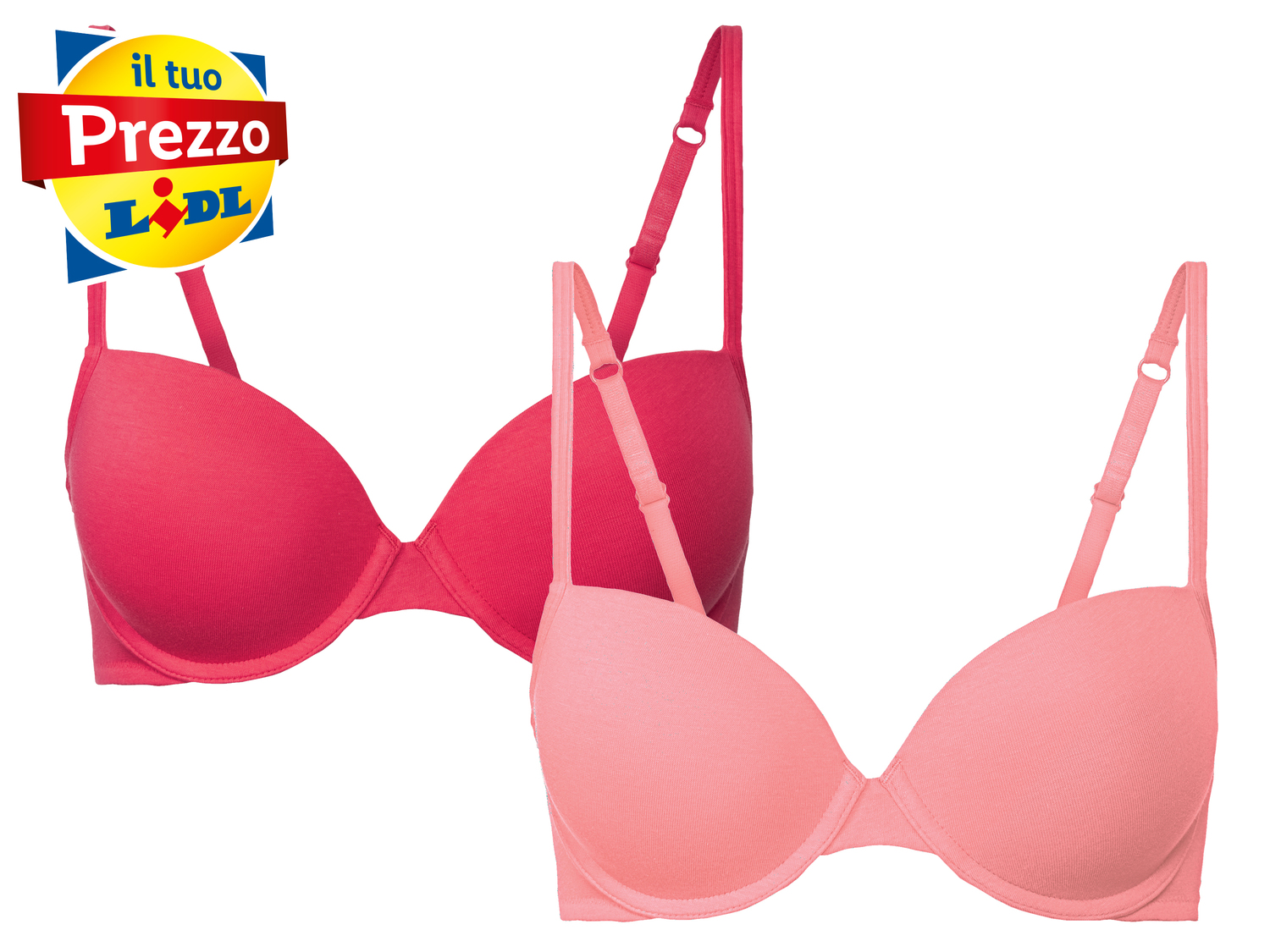 Reggiseno Esmara, prezzo 9.99 €
2 pezzi - Misure: 3B-5C
- Con coppe ...