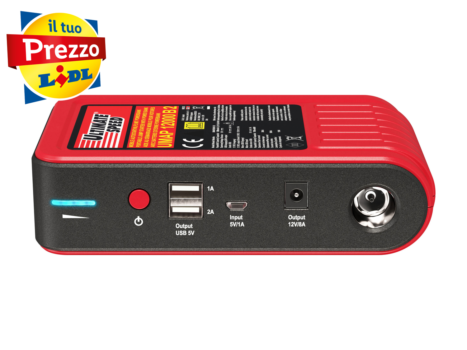 Ausilio portatile per avviamento auto con powerbank Ultimate Speed, prezzo 59.00 ...