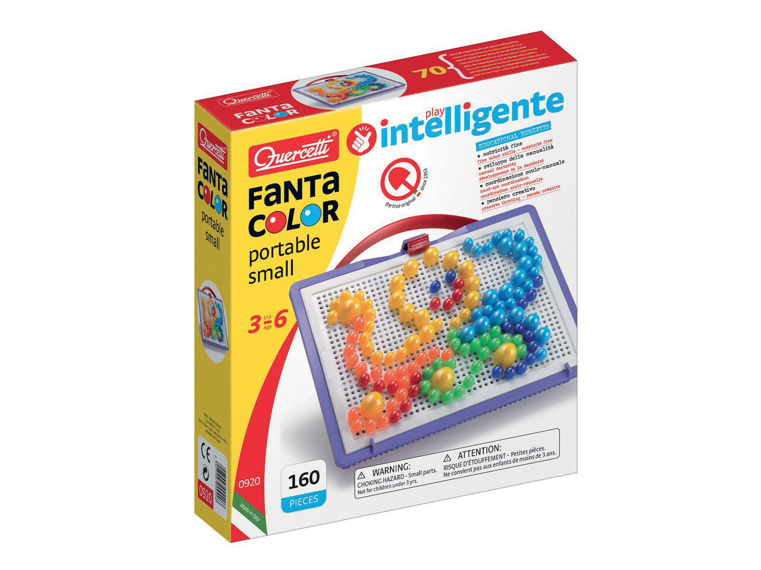 FantaColor Small Quercetti, prezzo 7.99 &#8364; 
160 pezzi
Caratteristiche

- ...