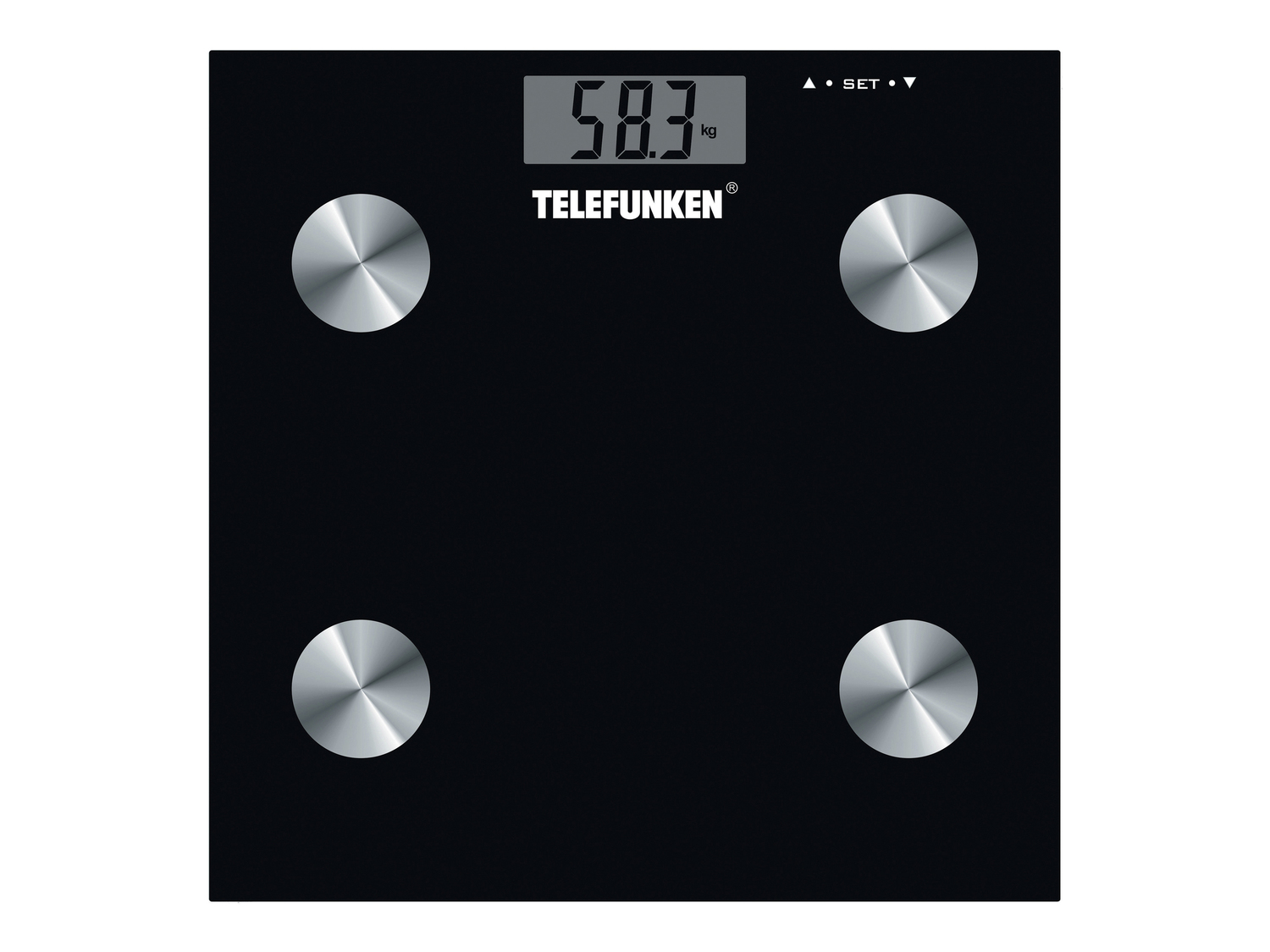Bilancia pesapersone Telefunken, prezzo 9.99 €
- Con analisi massa corporea ...