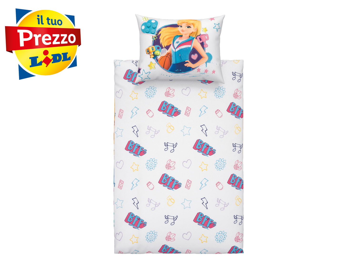 Parure copripiumino Lego, prezzo 19.99 €
Double-face
- Puro cotone
- Federa: ...