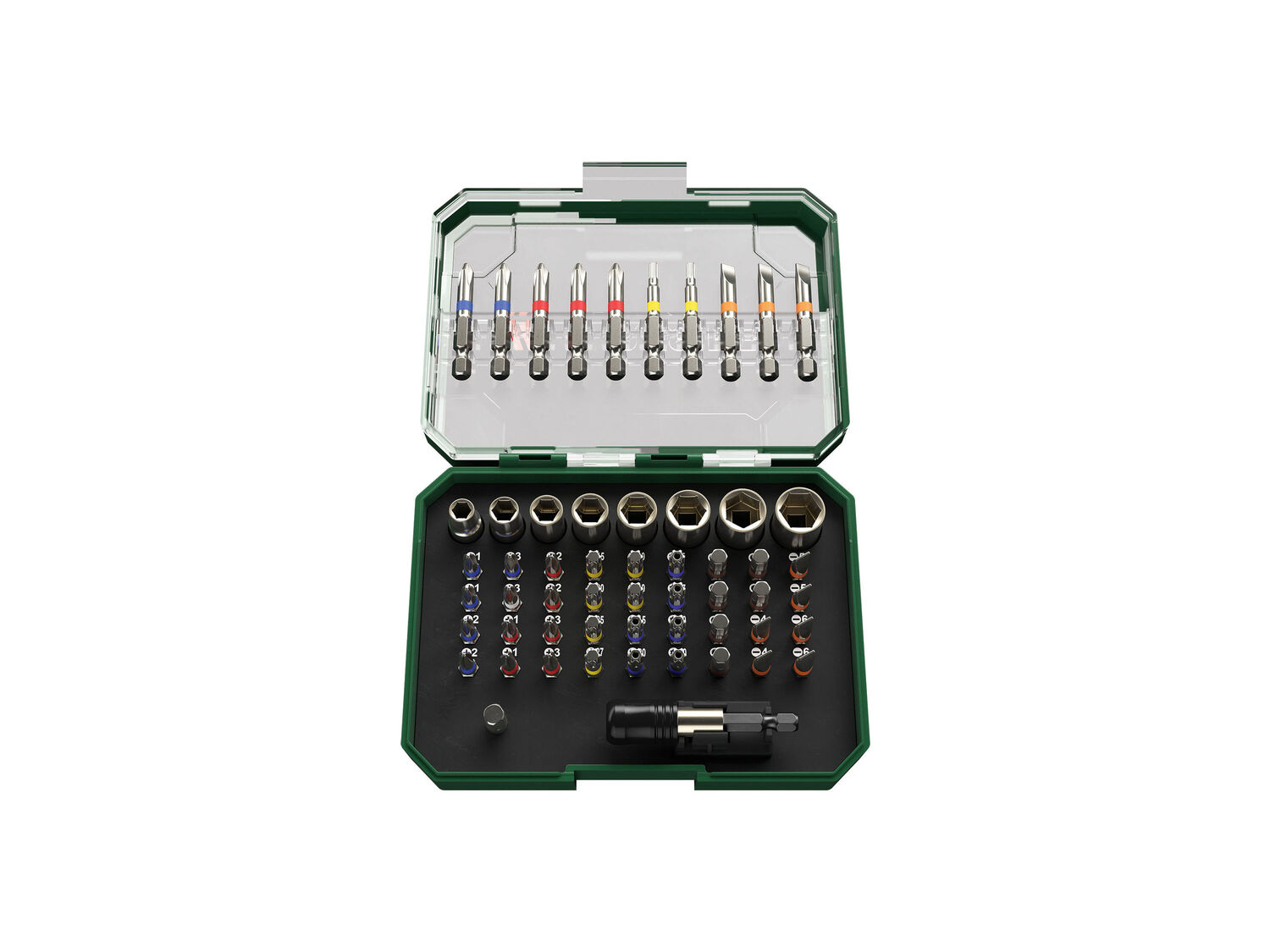 Set bit o bit e chiavi a bussola Parkside, prezzo 12.99 €
71 pezzi o 56 pezzi ...