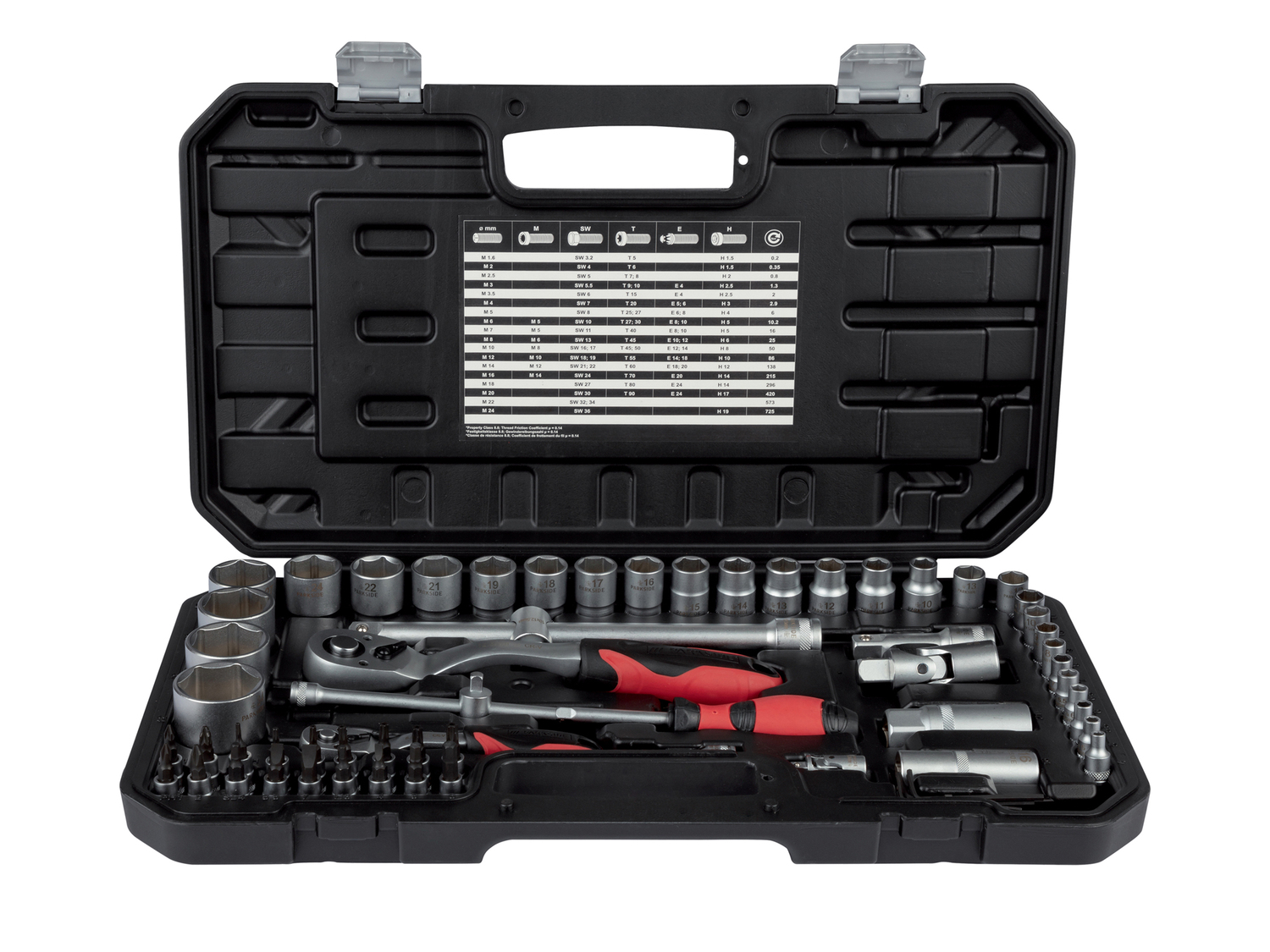 Set chiavi a bussola Parkside, prezzo 49.00 €
65 pezzi
- Misure facilmente ...